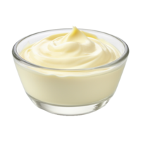 AI generated Cream in a Bowl on Transparent Background - Ai Generated png