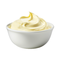 AI generated Cream in a Bowl on Transparent Background - Ai Generated png