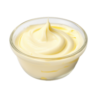 AI generated Cream in a Bowl on Transparent Background - Ai Generated png