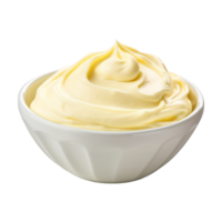 AI generated Cream in a Bowl on Transparent Background - Ai Generated png