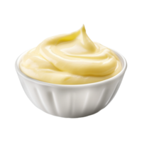 AI generated Cream in a Bowl on Transparent Background - Ai Generated png