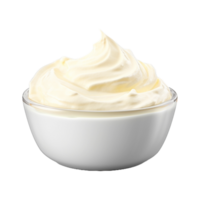 AI generated Cream in a Bowl on Transparent Background - Ai Generated png