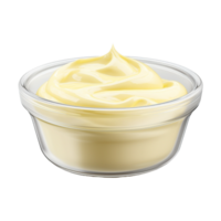 AI generated Cream in a Bowl on Transparent Background - Ai Generated png