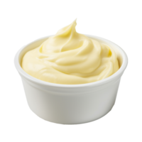 AI generated Cream in a Bowl on Transparent Background - Ai Generated png