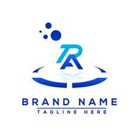 Letter RA blue logo Professional for all kinds of business vector