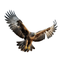 ai generiert fliegend Adler auf transparent Hintergrund - - ai generiert png