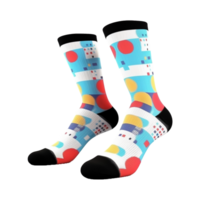 ai généré coloré chaussettes sur transparent Contexte - ai généré png