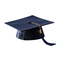 ai generado graduación gorra en transparente antecedentes - ai generado png