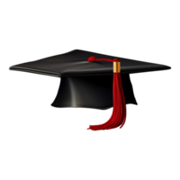 ai generado graduación gorra en transparente antecedentes - ai generado png