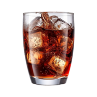 AI generated Soft Drink in a Glass on Transparent Background - Ai Generated png