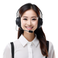 AI generated Female Customer Service Agent on Transparent Background - Ai Generated png