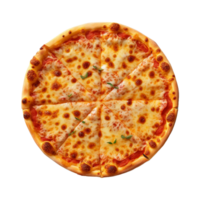 ai genererad runda pizza på transparent bakgrund - ai genererad png