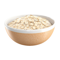AI generated Oatmeal in a Bowl on Transparent Background - Ai Generated png