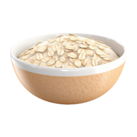 AI generated Oatmeal in a Bowl on Transparent Background - Ai Generated png