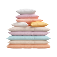 AI generated Beautiful Pillows on Transparent Background - Ai Generated png