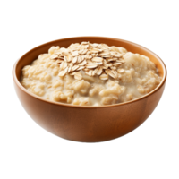 AI generated Oatmeal in a Bowl on Transparent Background - Ai Generated png