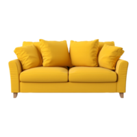 AI generated Beautiful Sofa on Transparent Background - Ai Generated png