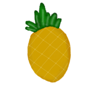 ananas waterverf geïsoleerd grafisch transparant png