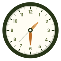 Wall Analog Clock Design Show at 1.30, Time and Clock Illustration png