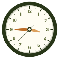 Mauer analog Uhr Design Show beim 3,45, Zeit und Uhr Illustration png