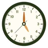 Mauer analog Uhr Design Show beim 5 Uhr, Zeit und Uhr Illustration png