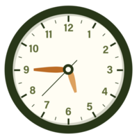 Mauer analog Uhr Design Show beim 5,45, Zeit und Uhr Illustration png