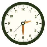 parete analogico orologio design mostrare a 2:30, tempo e orologio illustrazione png