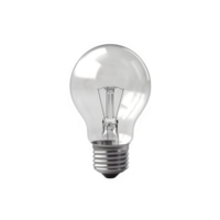 AI generated light bulb isolated on transparent background background ,lightbulb png ,generative ai