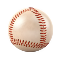 AI generated baseball ball isolated on transparent background ,generative ai png