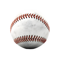 AI generated baseball ball isolated on transparent background ,generative ai png