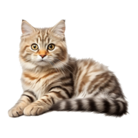 ai generato bellissimo gatto su trasparente sfondo - ai generato png