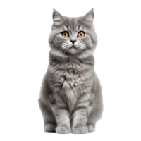 ai generado hermosa gato en transparente antecedentes - ai generado png