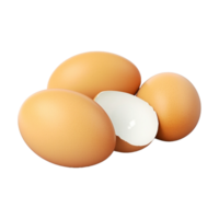 ai generado pollo huevos paquete en transparente antecedentes - ai generado png