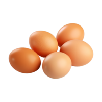 ai generado pollo huevos paquete en transparente antecedentes - ai generado png