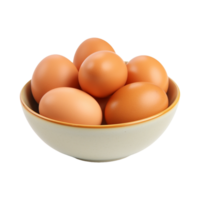 ai generado pollo huevos paquete en transparente antecedentes - ai generado png