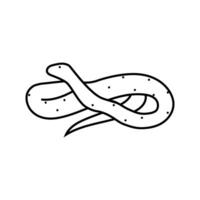 green tree python animal snake line icon vector illustration