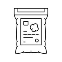 cotton balls hygiene line icon vector illustration