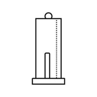 paper towel holder line icon vector illustration