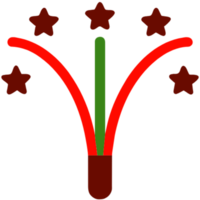 ai generato fuoco di fuoco notte festa png