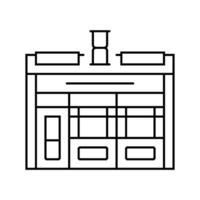 junk shop shop line icon vector illustration