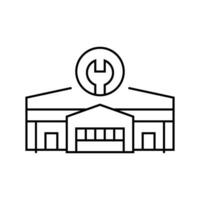 hardware shop shop line icon vector illustration