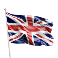 AI generated United Kingdom Flag on Transparent Background - Ai Generated png