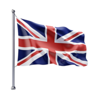 AI generated United Kingdom Flag on Transparent Background - Ai Generated png