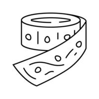 seed tape garden tool line icon vector illustration