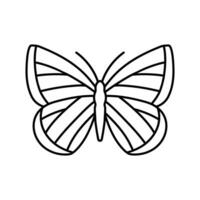 spring azure insect line icon vector illustration