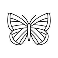 spring azure insect line icon vector illustration