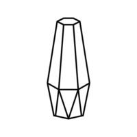vase living room line icon vector illustration