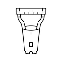 bulb planter garden tool line icon vector illustration