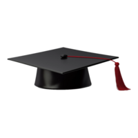 ai generado graduación gorra en transparente antecedentes - ai generado png