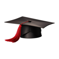 ai generado graduación gorra en transparente antecedentes - ai generado png